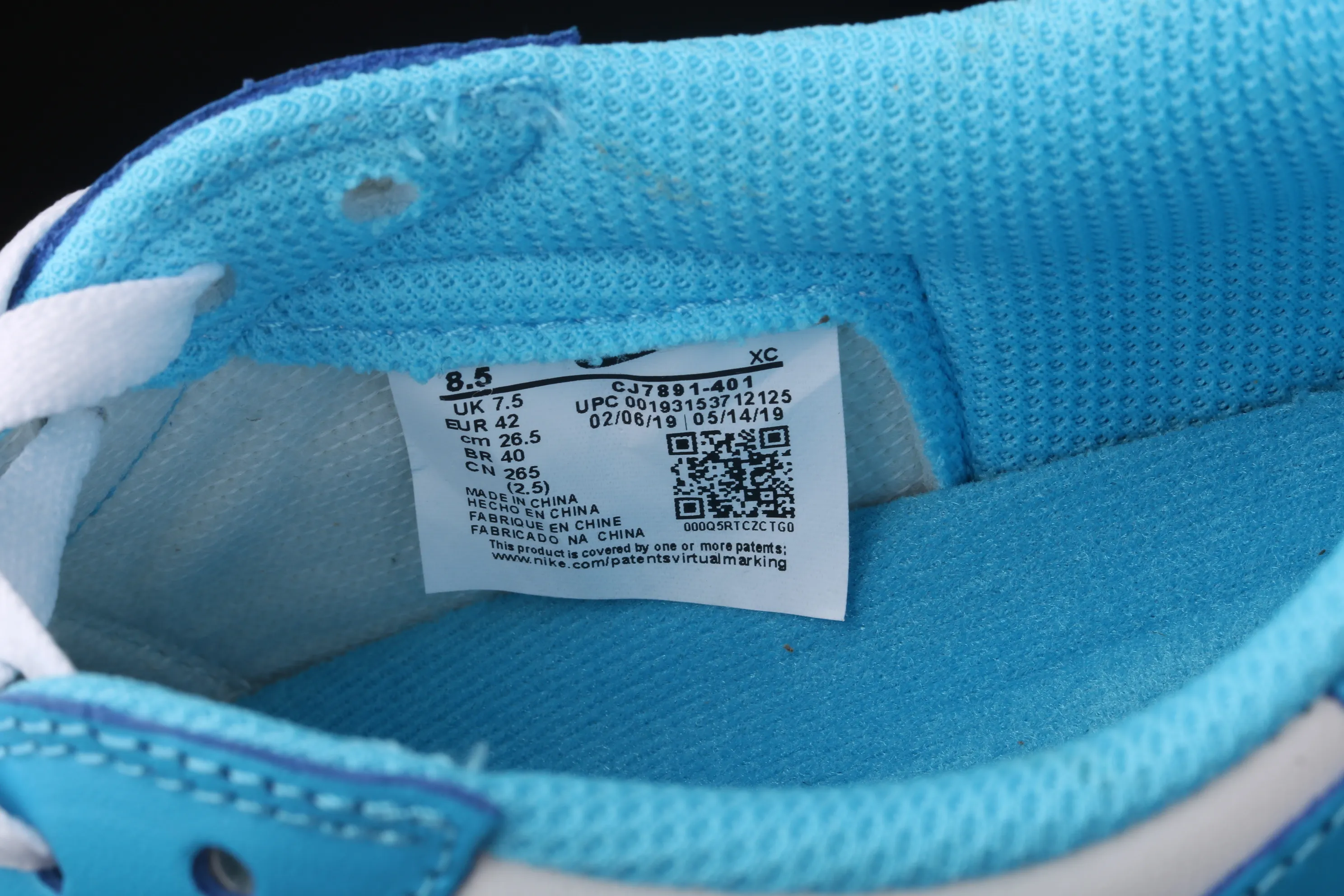 All Categories Air Jordan Jordan Series Basketball Shoes Air Jordan 1 Low Air Jordan 1 Low x SB AJ1 Joe 1 North Carolina Blue First Layer Cultural Leisure Sports Shoes CJ7891-401